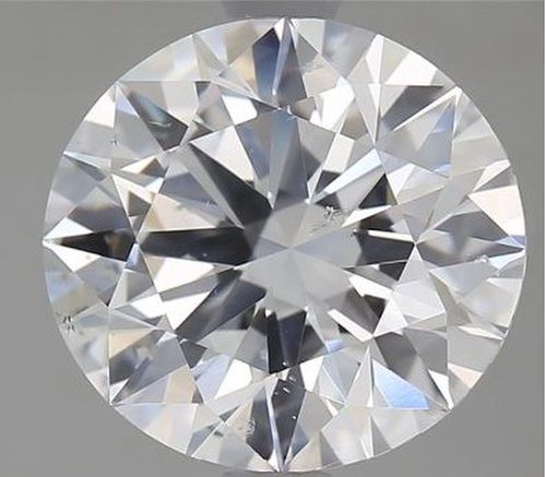 3.02ct D SI2 Rare Carat Ideal Cut Round Diamond