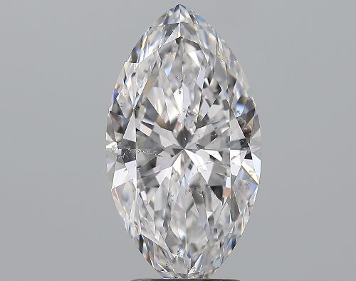 2.81ct D SI2 Rare Carat Ideal Cut Marquise Diamond