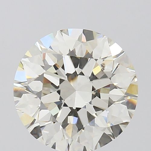 4.01ct K SI2 Rare Carat Ideal Cut Round Diamond