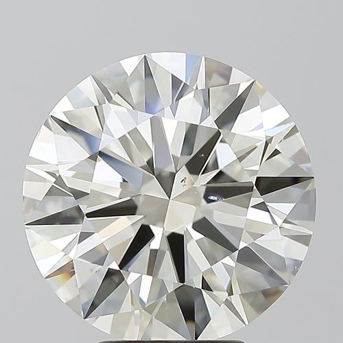 5.05ct K SI1 Rare Carat Ideal Cut Round Diamond