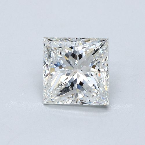 3.26ct G SI1 Very Good Cut Princess Diamond