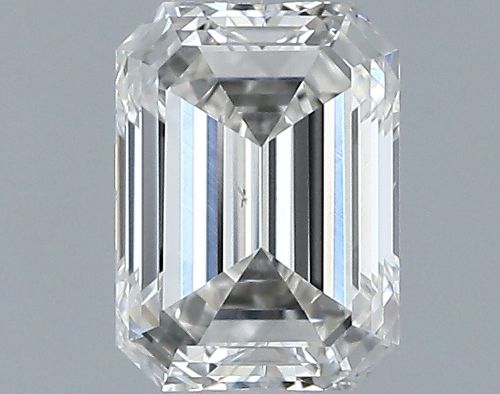 0.51ct J SI1 Rare Carat Ideal Cut Emerald Diamond