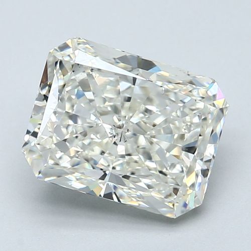 3.05ct J SI1 Rare Carat Ideal Cut Radiant Diamond