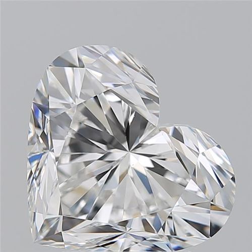 3.21ct F VS2 Excellent Cut Heart Diamond