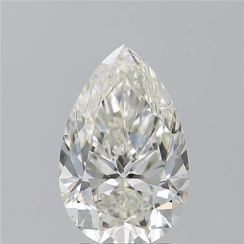 3.01ct J SI2 Excellent Cut Pear Diamond