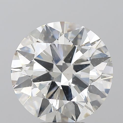 6.03ct I SI2 Rare Carat Ideal Cut Round Diamond