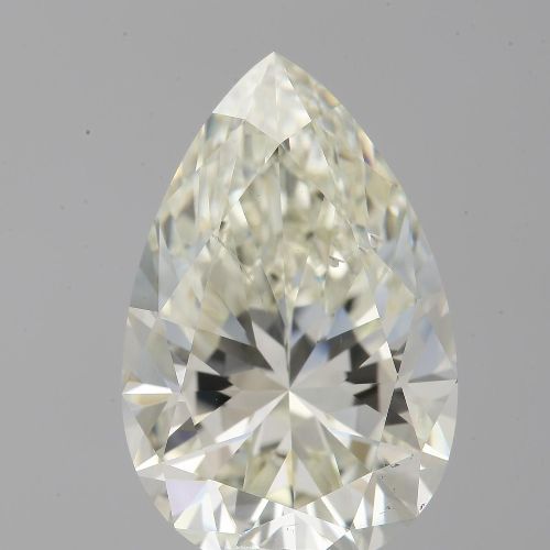 3.02ct K SI1 Rare Carat Ideal Cut Pear Diamond