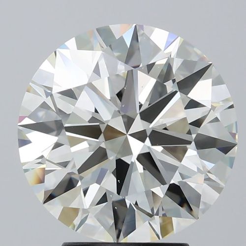 4.03ct I VS2 Rare Carat Ideal Cut Round Diamond