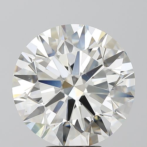 7.03ct H SI1 Rare Carat Ideal Cut Round Diamond