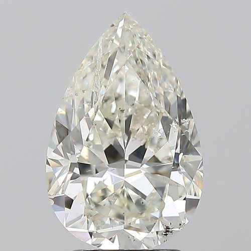 3.02ct I SI2 Rare Carat Ideal Cut Pear Diamond