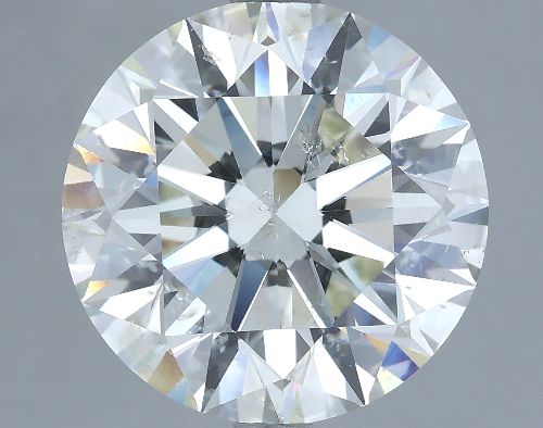 7.01ct J SI2 Rare Carat Ideal Cut Round Diamond