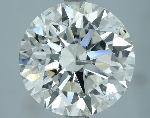 5.31ct I SI2 Rare Carat Ideal Cut Round Diamond