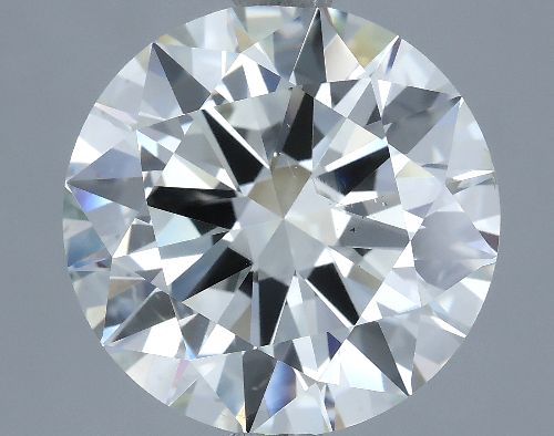 5.03ct J SI1 Rare Carat Ideal Cut Round Diamond