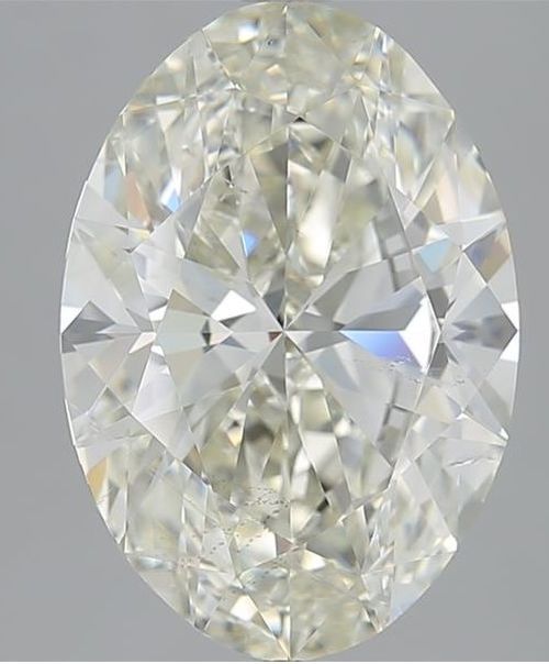 6.00ct J SI2 Rare Carat Ideal Cut Oval Diamond