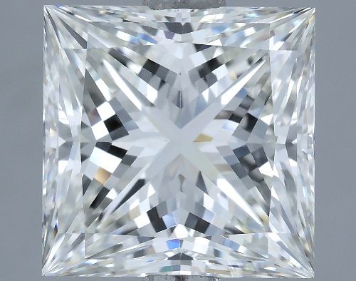 4.07ct H IF Rare Carat Ideal Cut Princess Diamond