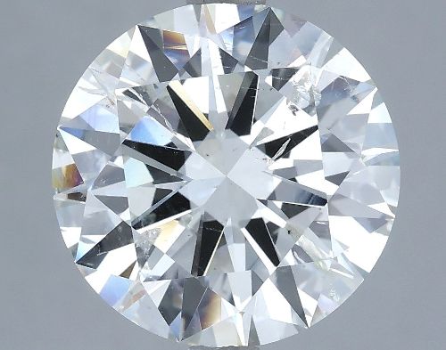 5.01ct I SI2 Rare Carat Ideal Cut Round Diamond