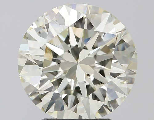 3.02ct K SI1 Rare Carat Ideal Cut Round Diamond