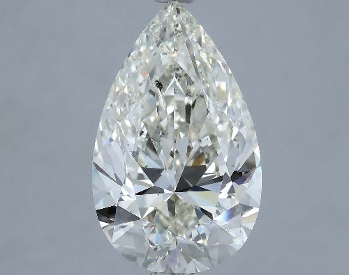 5.01ct K SI2 Rare Carat Ideal Cut Pear Diamond