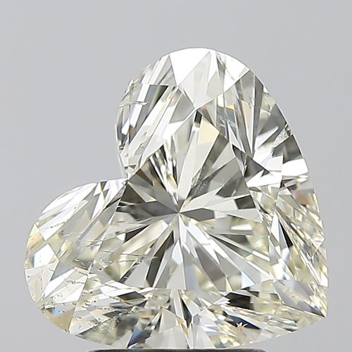 3.01ct J SI2 Rare Carat Ideal Cut Heart Diamond