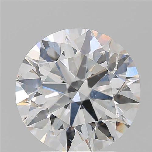 3.03ct F SI2 Rare Carat Ideal Cut Round Diamond