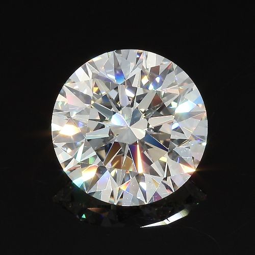 5.13ct K VS2 Rare Carat Ideal Cut Round Diamond