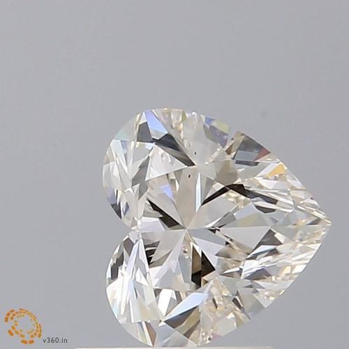 1.01 ct Heart K · Faint Brown natural diamond