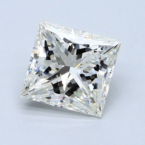 3.14ct J SI1 Rare Carat Ideal Cut Princess Diamond