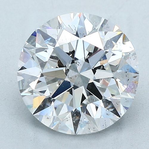 3.40ct F SI2 Rare Carat Ideal Cut Round Diamond