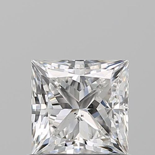 0.74ct F SI1 Rare Carat Ideal Cut Princess Diamond