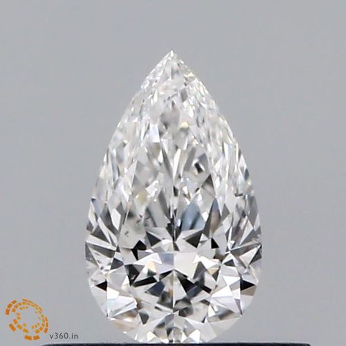 0.32ct F SI1 Rare Carat Ideal Cut Pear Diamond