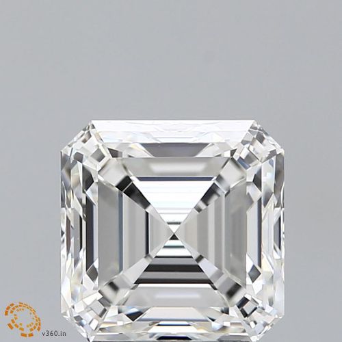 2.80ct H VS1 Rare Carat Ideal Cut Asscher Diamond