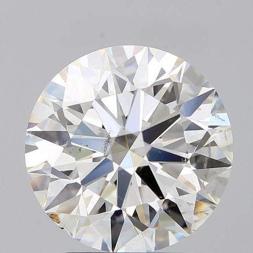 3.03ct I SI2 Rare Carat Ideal Cut Round Diamond