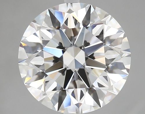 4.06ct E VVS2 Rare Carat Ideal Cut Round Diamond