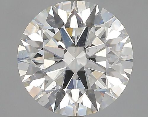 3.05ct H SI2 Rare Carat Ideal Cut Round Diamond