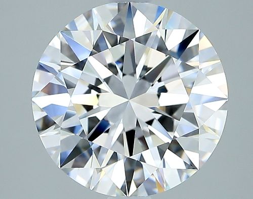 3.01ct E FL Rare Carat Ideal Cut Round Diamond