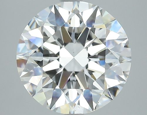 5.01ct D VS2 Rare Carat Ideal Cut Round Diamond