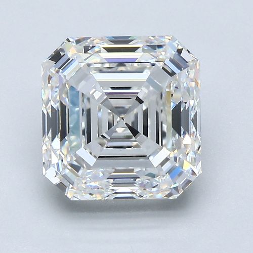 3.50ct F VVS2 Very Good Cut Asscher Diamond