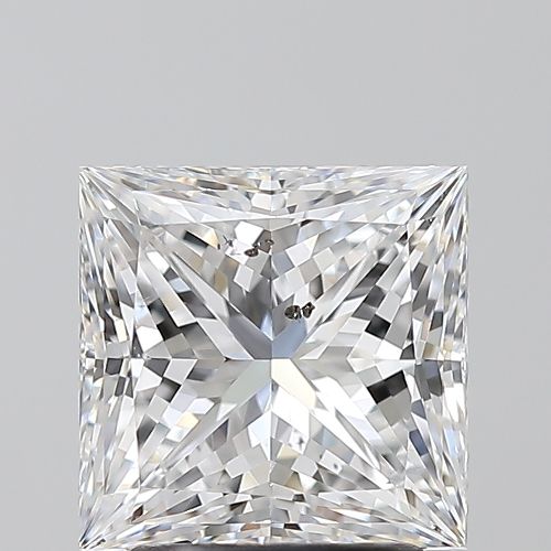 2.51ct D SI2 Rare Carat Ideal Cut Princess Diamond