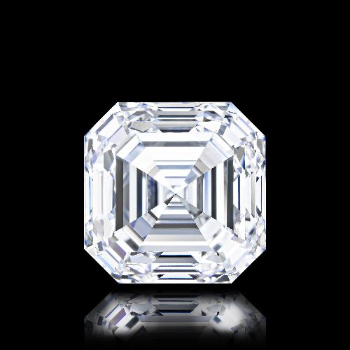 7.07ct D FL Rare Carat Ideal Cut Asscher Diamond