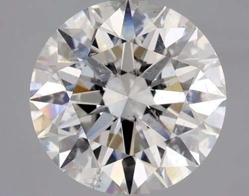 3.08ct H SI2 Rare Carat Ideal Cut Round Diamond