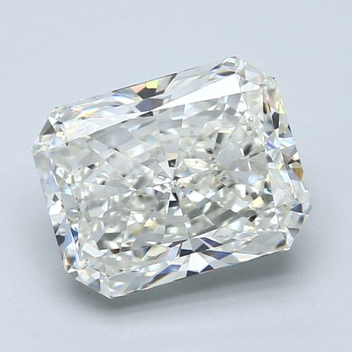 3.51ct I SI2 Rare Carat Ideal Cut Radiant Diamond