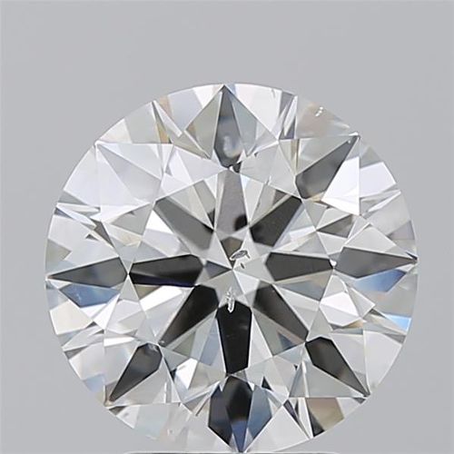 3.13ct I SI2 Rare Carat Ideal Cut Round Diamond
