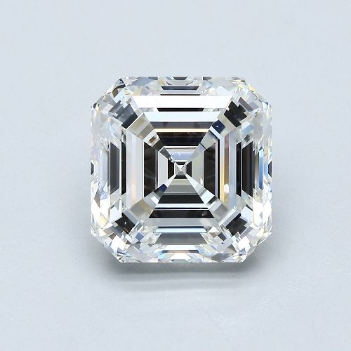 5.02ct G VS2 Rare Carat Ideal Cut Asscher Diamond