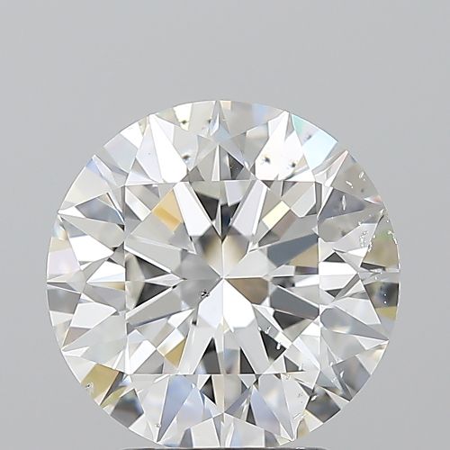 3.01ct F SI1 Rare Carat Ideal Cut Round Diamond