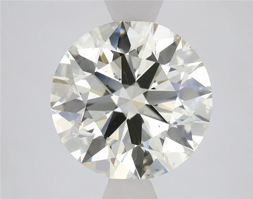 3.01ct K VS2 Rare Carat Ideal Cut Round Diamond