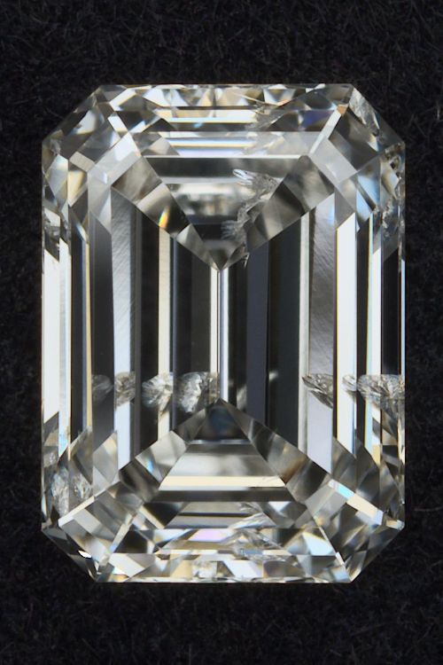 0.56ct I SI2 Rare Carat Ideal Cut Emerald Lab Grown Diamond