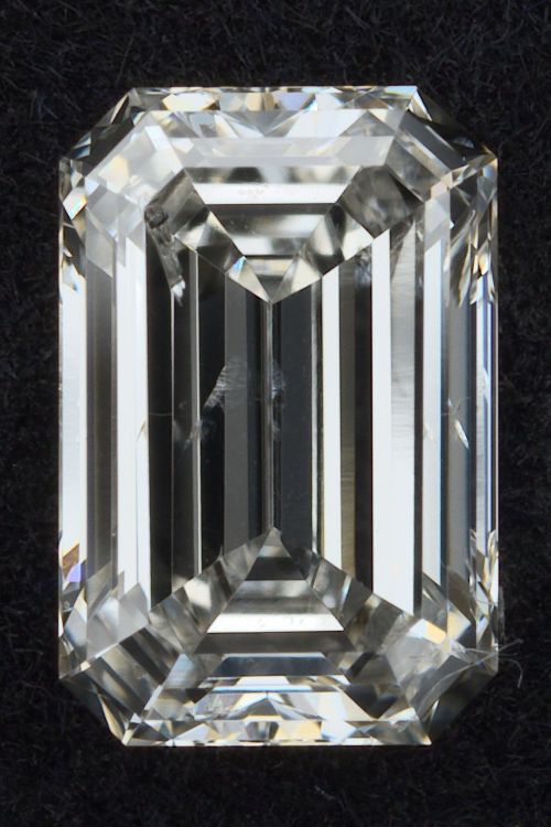 0.53ct I SI2 Rare Carat Ideal Cut Emerald Lab Grown Diamond