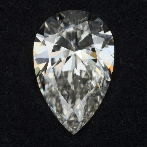 1.03ct H SI2 Rare Carat Ideal Cut Pear Lab Grown Diamond