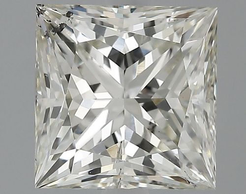 2.81ct J SI2 Rare Carat Ideal Cut Princess Lab Grown Diamond