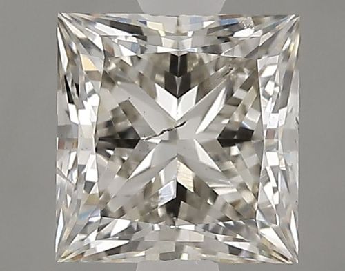 1.35ct K SI2 Rare Carat Ideal Cut Princess Lab Grown Diamond